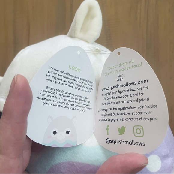 Squishmallows | Leah the Easter Llama Plush Stuffed Animal New NWT Egg - Picture 6 of 9